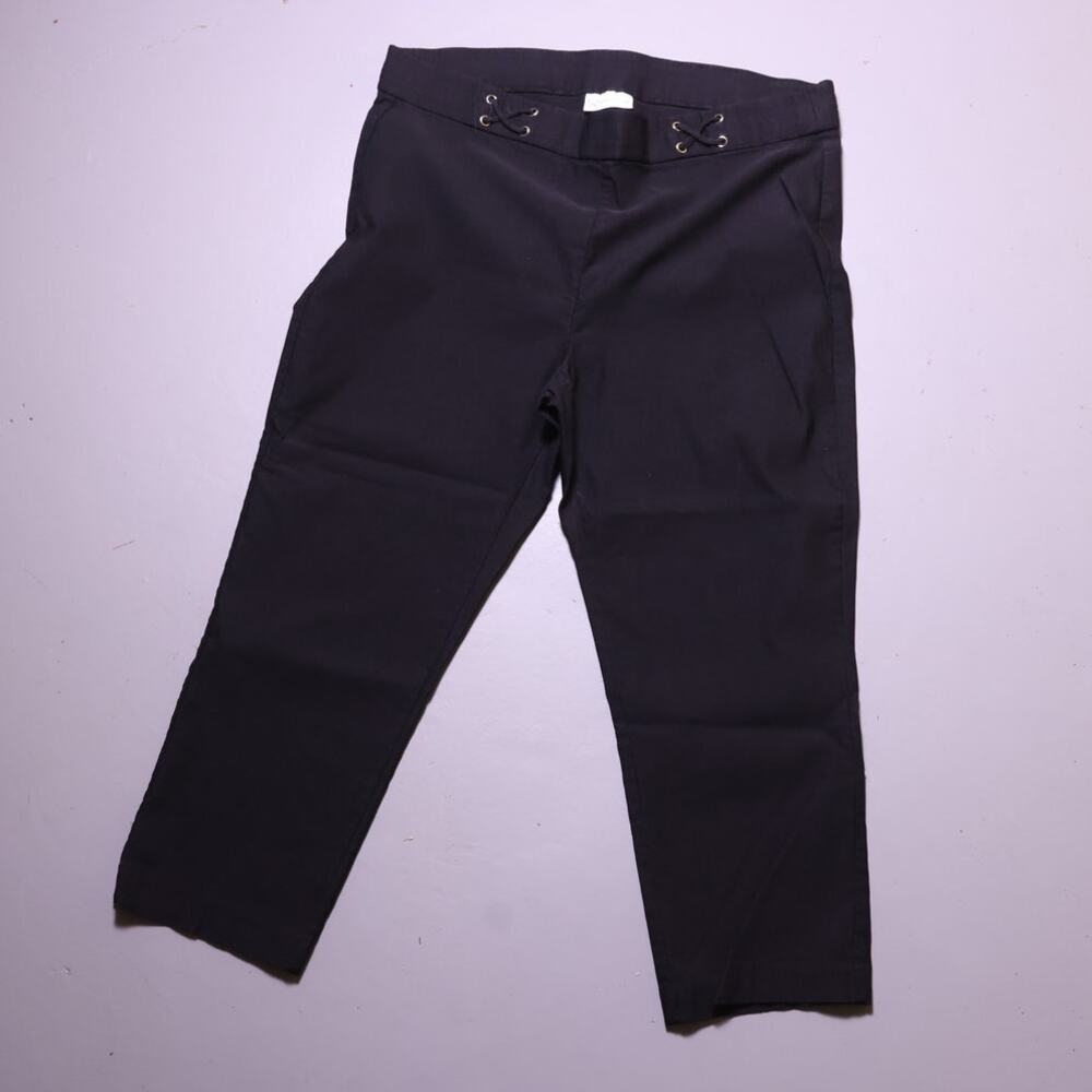 Rafaella Women's Black Capri Pants Plus Size 18